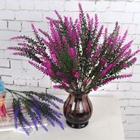 Kunstig blomst Home Decoration, Plastic, Buket, flere farver til valg, 375mm, Solgt af PC