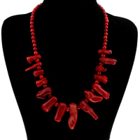 Coral Necklace, Natural Coral, for woman, 7-14mm, Sold Per Approx 20 Inch Strand