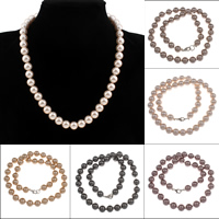 South Sea Shell náhrdelník, Kolo, různé velikosti pro výběr & pro ženy, více barev na výběr, Prodáno za Cca 18 inch Strand