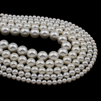 South Sea Shell perle, Krug, različite veličine za izbor, Rupa:Približno 1mm, Prodano Per Približno 14.5 inčni Strand