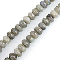 Perles en labradorite, rondelle, naturel, normes différentes pour le choix & facettes, Trou:Environ 0.5-2mm, Vendu par Environ 15 pouce brin