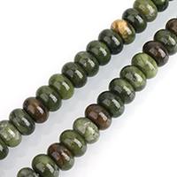 Taiwan Jade Perle, Rondell, natürlich, verschiedene Größen vorhanden, Bohrung:ca. 0.5-2mm, verkauft per ca. 15 ZollInch Strang