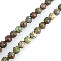 Dragon Blood Jasper Beads Round natural Sold Per Approx 15 Inch Strand