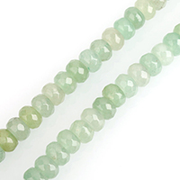 Natural Aventurine Beads Green Aventurine Rondelle & faceted Sold Per Approx 15 Inch Strand