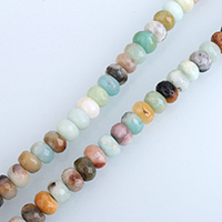 Amazonit Beads, Rondelle, naturlig, forskellig størrelse for valg, Solgt Per Ca. 15 inch Strand