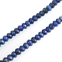 Lapis Lazuli Pärlor, Naturliga Lapis Lazuli, Rondelle, olika storlek för val & fasetterad, Såld Per Ca 15 inch Strand