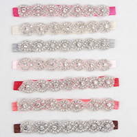 Lace Headband for children & with rhinestone 170mm Sold Per Approx 14 Inch Strand