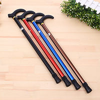 Aluminum Alpenstock, with Plastic, gold color plated, retractable, more colors for choice, nickel, lead & cadmium free, 750-900mm, 10PCs/Lot, Sold By Lot