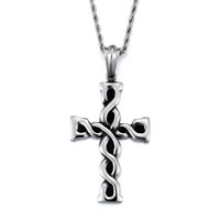 Stainless Steel Cross Pendants, for man & blacken, 59x39mm, Hole:Approx 3-5mm, Sold By PC