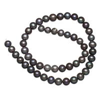 Cultured Potato Freshwater Pearl Beads, 8-9mm, Hole:Approx 0.8mm, Sold Per Approx 15 Inch Strand