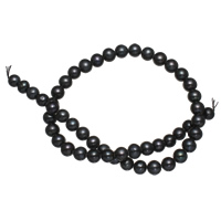 Cultured Potato Freshwater Pearl Beads, black, 8-9mm, Hole:Approx 0.8mm, Sold Per Approx 15 Inch Strand