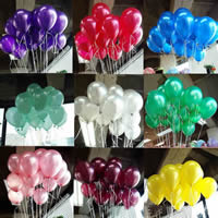 ballonger, latex, blandade färger, 20-25cm, 100PC/Bag, Säljs av Bag