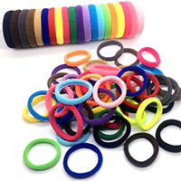 Elastic Hair Band, Cotton, more colors for choice, 40x7mm, 100PCs/Bag, Sold By Bag