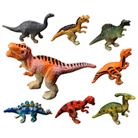 Plastic Simulation Animal Toy, 20-65x20-65mm, 12PC/Bag, Sold By Bag