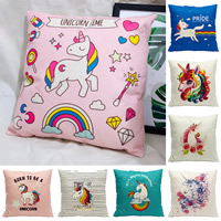 Throw Pillow, Cotton Fabric, with PP Cotton,  Square, printing, animal design & different designs for choice, 45x45mm, Sold By PC