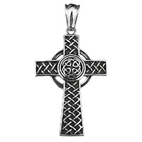 Stainless Steel Cross Pendants blacken Approx Sold By PC