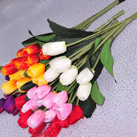 Decoração artificial de casa de flores, Seda, Mais cores pare escolha, 400mm, 5PCs/Bag, vendido por Bag