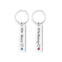 Bag Purse Charms Keyrings Keychains, Tibetan Style, Rectangle, platinum color plated, Unisex & with letter pattern & for couple & enamel & with rhinestone, nickel, lead & cadmium free, 13x45mm, Sold By Pair