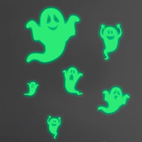 Night Glow Stickers PVC Plastic Ghost adhesive & luminated Sold By PC