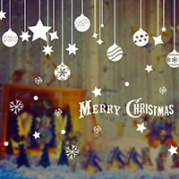 Adesivi murali, PVC plastica, adesivo & Gioielli di Natale & con modello lettera & impermeabile, 600x450mm, Venduto da PC