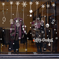 Adesivi murali, PVC plastica, adesivo & Gioielli di Natale & con modello lettera & impermeabile, 600x900mm, Venduto da set