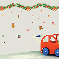 Adesivi murali, PVC plastica, adesivo & Gioielli di Natale & impermeabile, 700x500mm, Venduto da set