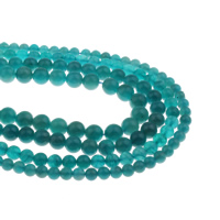 Amazonit Beads, Runde, forskellig størrelse for valg, Hole:Ca. 1mm, Solgt Per Ca. 15.5 inch Strand