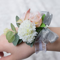 Bridal Armband, Duk, Blomma, bröllopsgåva, 100x100mm, 2PC/Bag, Säljs av Bag