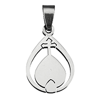 Stainless Steel Pendants Teardrop original color Approx Sold By PC