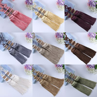 Curtain Holdbacks for Sale , Polyester, with Nylon Cord, Tassel, with rhinestone, more colors for choice, 800mm, Sold By Pair