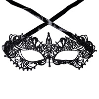 Gotiska Eye Mask, Lace, handgjort, svart, Säljs av PC