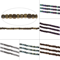 Non Magnetic Hematite Beads Cube plated matte 3mm Approx 1mm Approx Sold Per Approx 15.5 Inch Strand