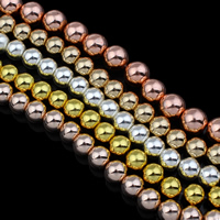 Perles hématites amagnétiques, hématite non magnétique, Placage, normes différentes pour le choix, plus de couleurs à choisir, Trou:Environ 1mm, Vendu par Environ 15.5 pouce brin
