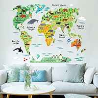 Wall Stickers & Decals PVC Plastic animal design & adhesive & waterproof Sold By Set