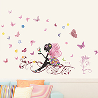 Wall Stickers & Decals PVC Plastic adhesive & waterproof Sold By Set
