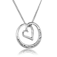 Zinc Alloy Jewelry Necklace with 1.9lnch extender chain platinum color plated twist oval chain & with letter pattern & for woman & enamel nickel lead & cadmium free Sold Per Approx 17.7 Inch Strand