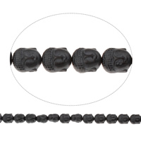 Non Magnetic Hematite Beads, Buddha, Buddhist jewelry, 8.50x10x7.50mm, Hole:Approx 1mm, Approx 39PCs/Strand, Sold Per Approx 15.5 Inch Strand