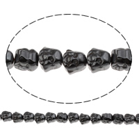 Buddhistiske perler, Ikke-magnetisk hæmatit, Buddha, buddhistiske smykker, 8x7.50x7mm, Hole:Ca. 1mm, Ca. 51pc'er/Strand, Solgt Per Ca. 15.5 inch Strand