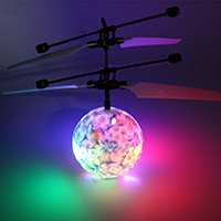 Flying Ball Lighting Drone Helikopter, Plastic, Airplane, LED, 150x45x135mm, Solgt af PC