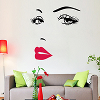 Wall Stickers & Decals, PVC Plastic, adhesive & waterproof, 570x700mm, Sold By Set
