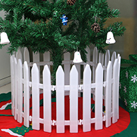 Plastic Kerstboom Decor Muur Border, Kerst sieraden, 295x120mm, Verkocht door PC