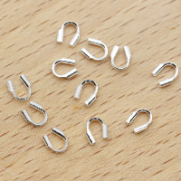 925 Sterling Silver Tips plated 4.70mm Approx 0.46mm Sold By Lot