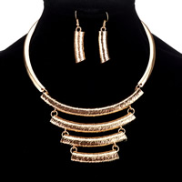 Zinc Alloy Jewelry Sets earring & necklace plated lead & cadmium free 500mm Length Approx 19.5 Inch Sold By Set