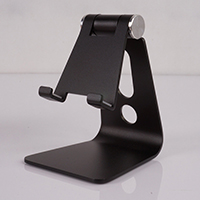 Phone Holder, Aluminum, plated, Adjustable, more colors for choice, 80x72x100mm,3mm, Sold By PC