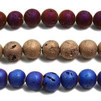 Achat Perlen, rund, verschiedene Größen vorhanden, keine, Bohrung:ca. 1mm, Länge:ca. 61 ZollInch, verkauft von Menge