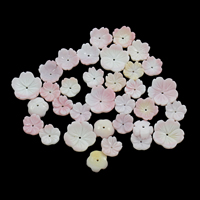 Peristernia Incarnata Perler, Flower, forskellig størrelse for valg, Hole:Ca. 0.8-1mm, 10pc'er/Bag, Solgt af Bag