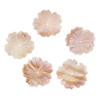 Natural Pink Shell Beads, different size for choice, Hole:Approx 1-1.5mm, 10PCs/Bag, Sold By Bag