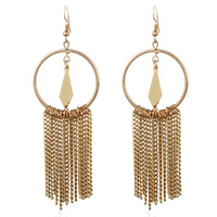 Iron Tassel Earring gold color plated nickel lead & cadmium free Sold By Pair