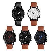 SKmei® Unisex Smykker Watch, PU, med papir kasse & zink legering dial & Glas, forgyldt, 30M vandtæt & justerbar, flere farver til valg, 41x49x8.8mm, Længde Ca. 10 inch, Solgt af PC