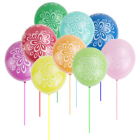 ballonnen, latex, gemengde kleuren, 12lnch, Ca 100pC's/Bag, Verkocht door Bag